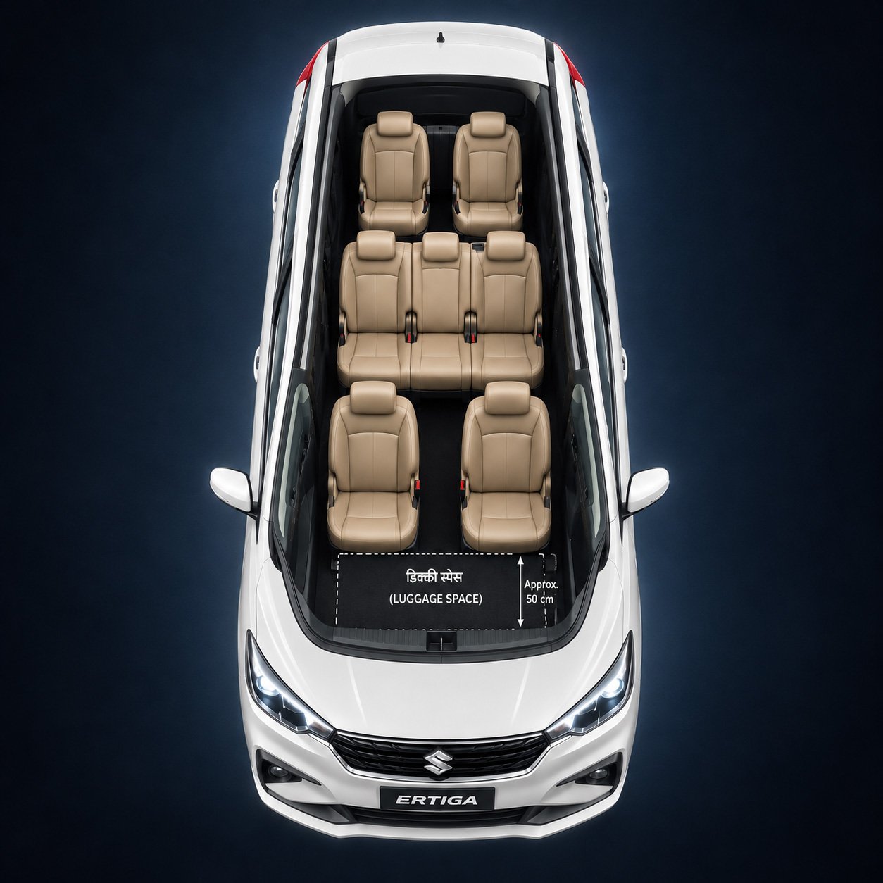 Vehicle specific seat layout